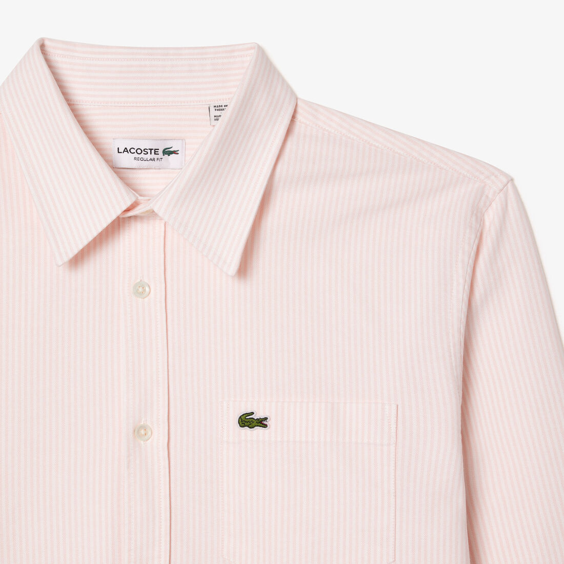 Regular Fit Striped Oxford Shirt Striped Oxford Cotton Shirt with Pocket - CH5625-00-99P