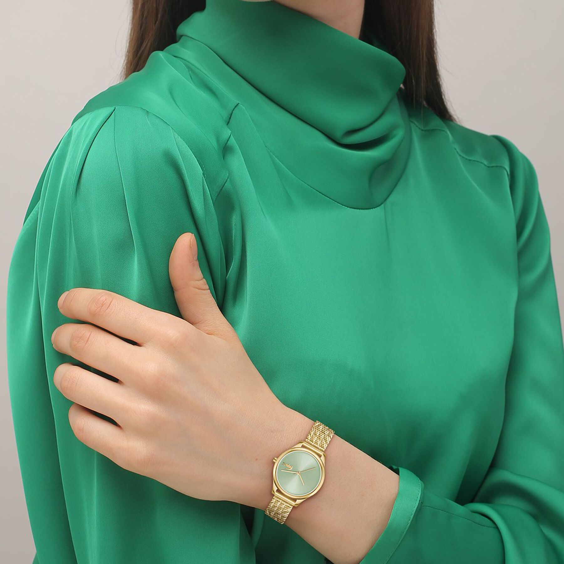 Thin Gold-Plated Steel Women's Watch - 2001502-GOLD