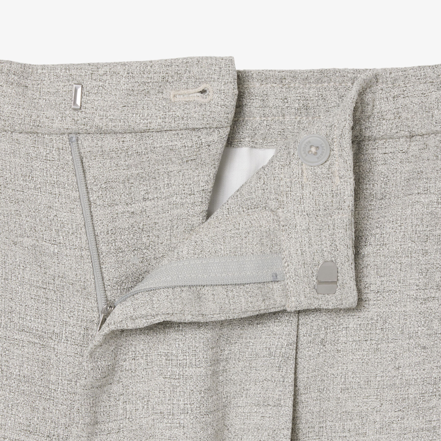 بنطال من قماش سلوب بقصة مريحة Relaxed Fit Slub Weave Pants - HH1621-00-B29