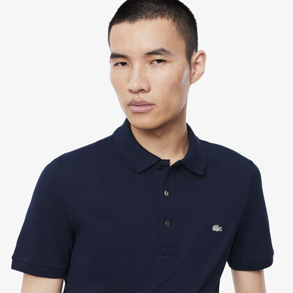 تيشيرت بولو لاكوست بيكيه بيتي مطاطي بقصة ضيقة للرجال