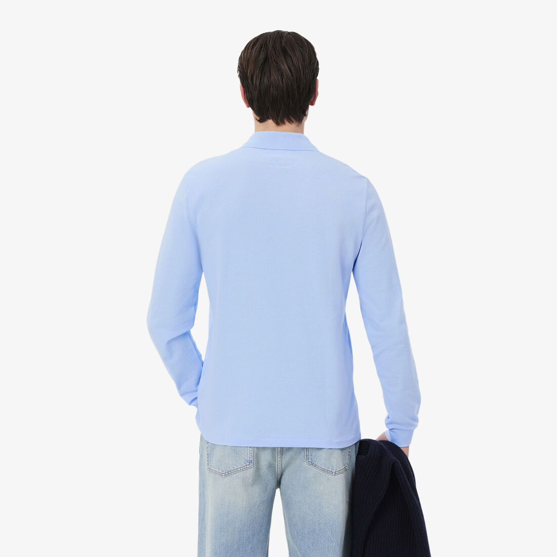 قميص بولو كلاسيكي بأكمام طويلة مقاس L.12.12 Original L.12.12 Long Sleeve Cotton Polo Shirt - L1312-00-HBP