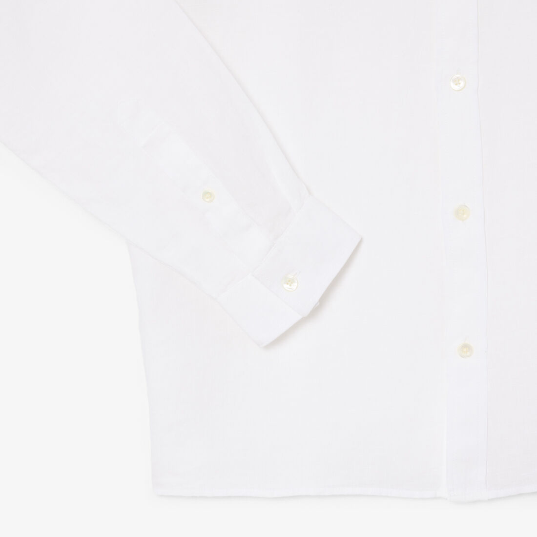 lacoste regular fit linen shirt