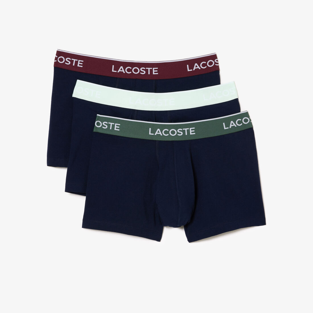Pack Of 3 Navy Casual Trunks With Contrasting Waistband Pack Of 3 Navy Casual Trunks With Contrasting Waistband - 5H3401-00-KI0