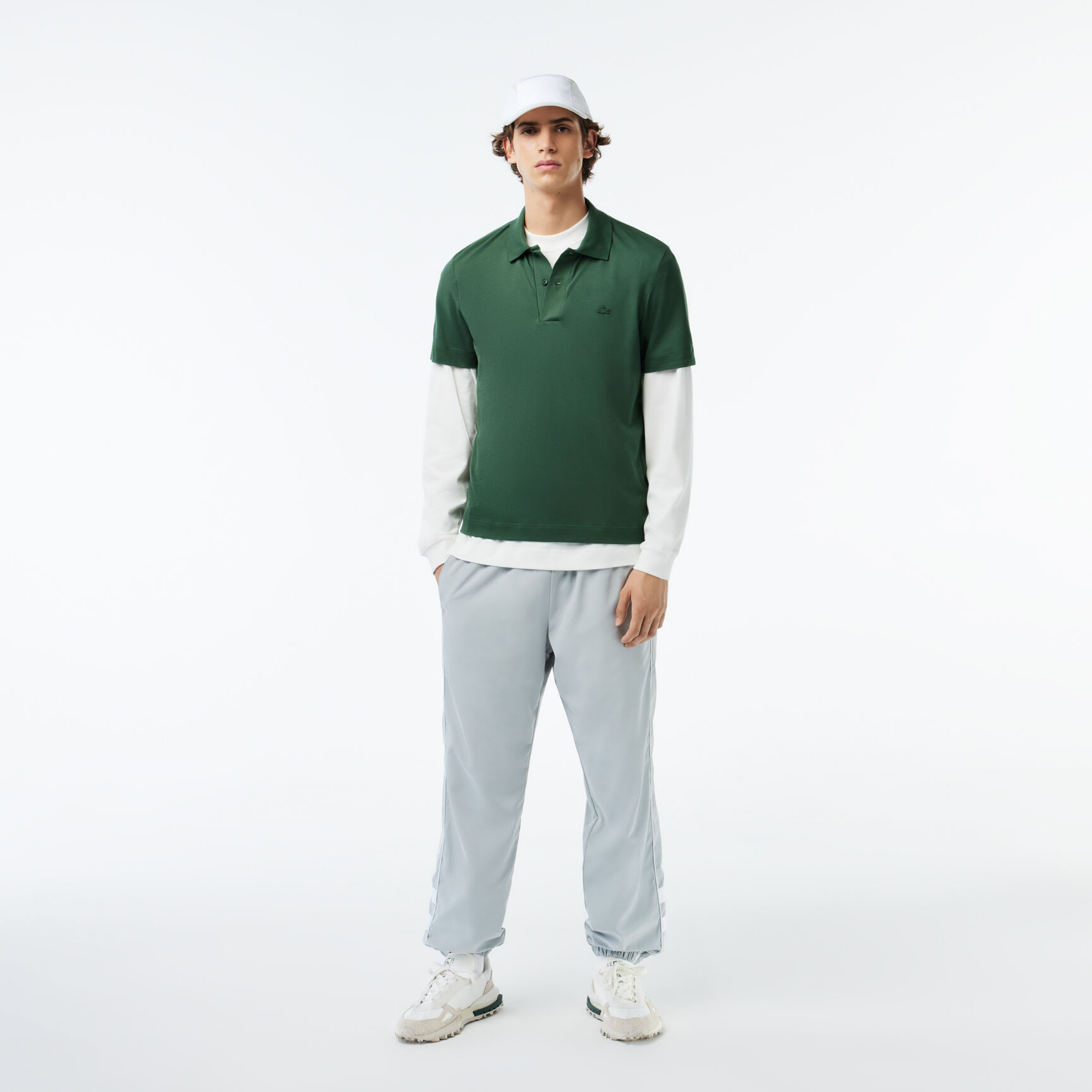 قميص بولو بحركة لاكوست بيكيه خفيف للغاية Lacoste Movement Polo Shirt Ultra Light Pique - PH8361-00-SMI