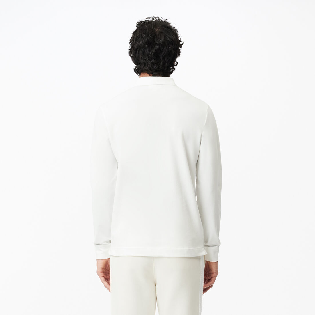 قميص بولو بيكيه باريسي بقصة عادية Smart Paris long sleeve stretch cotton Polo Shirt - PH2481-00-001