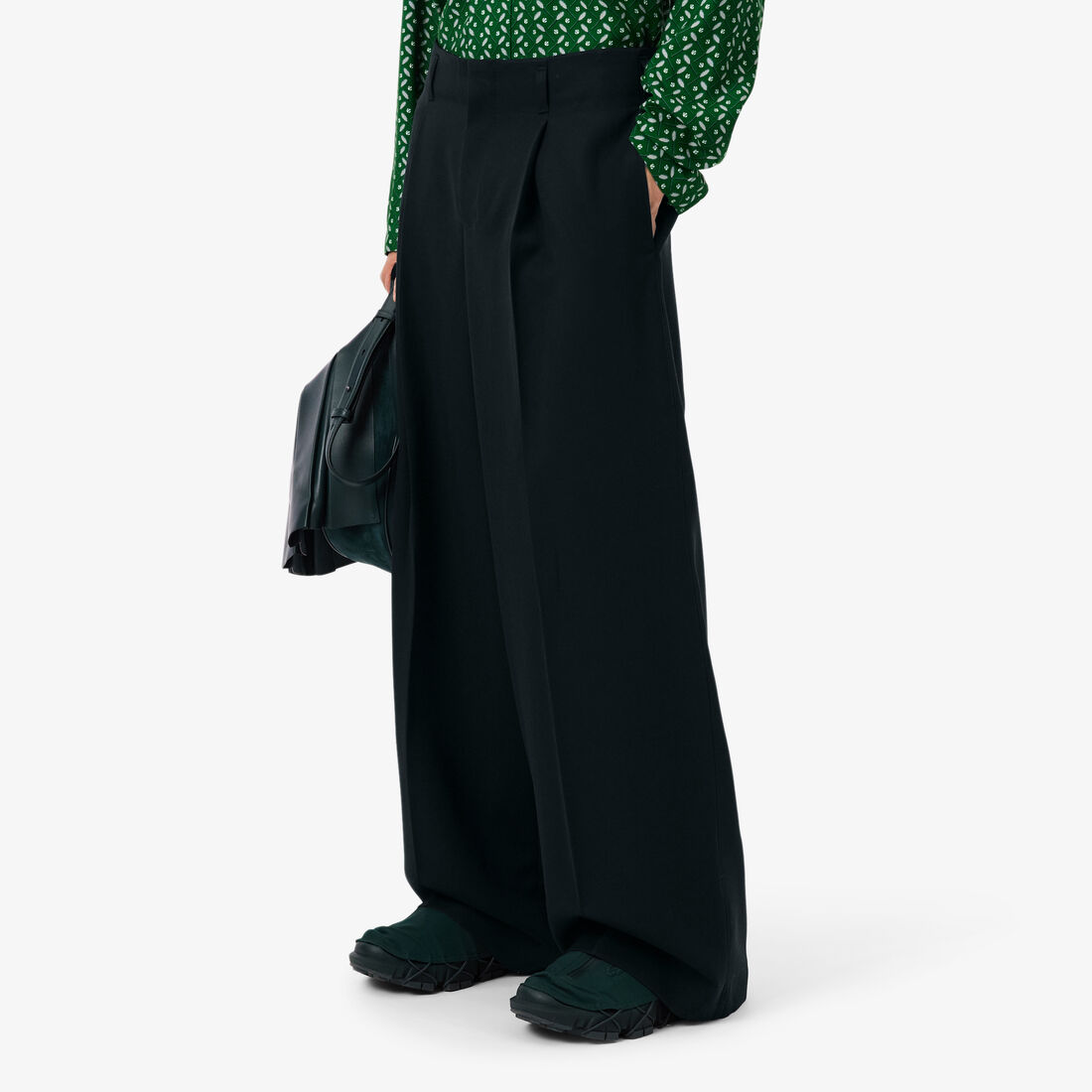 Runway Wide Fit Tailored Wool Pants Runway Wide Fit Tailored Wool Pants - HH3751-00-GJP