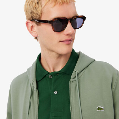 Classic Fit Zipped Fleece Sweatshirt