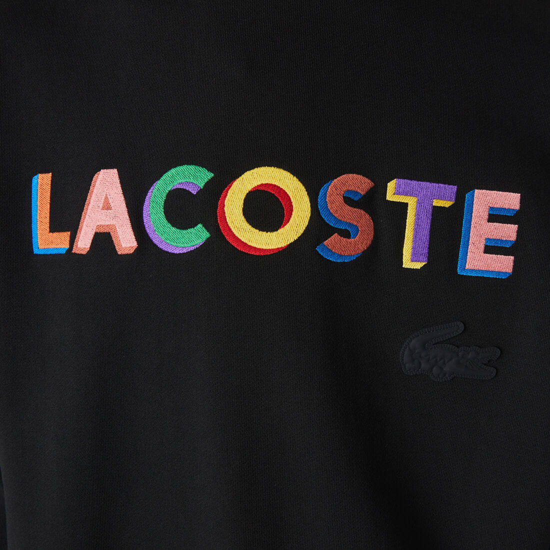 Unisex Lacoste L!VE Loose Fit Embroidered Fleece Sweatshirt Unisex Lacoste L!VE Loose Fit Embroidered Fleece Sweatshirt