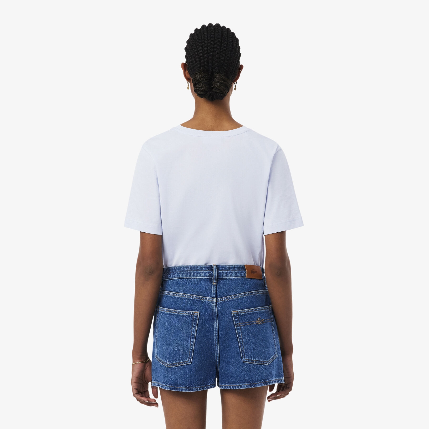 Relaxed Fit Soft Cotton V Neck T-shirt - TF7300-00-J2G