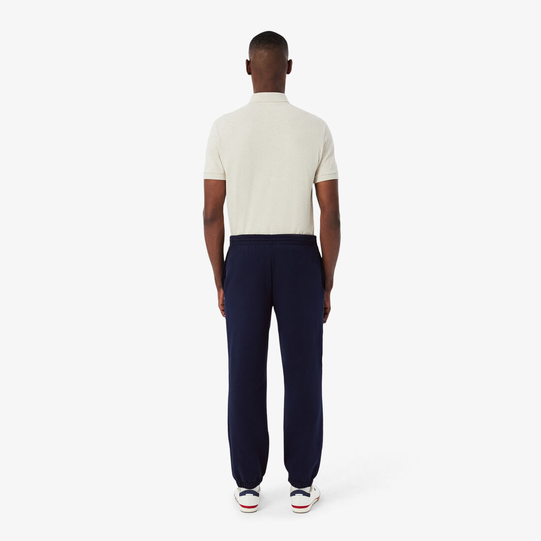 بنطال رياضي لاكوست صوف ناعم مقسم بألوان للرجال Men's Lacoste Brushed Fleece Jogger Trackpants - XH9610-00-166