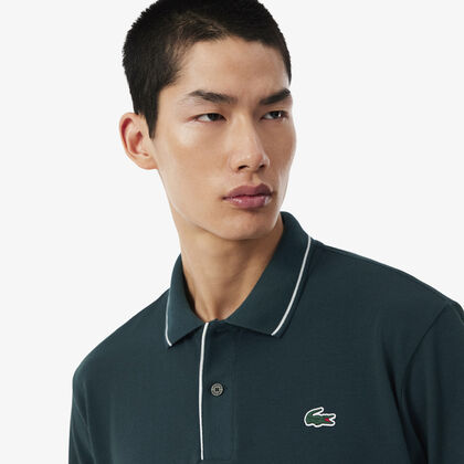 lacoste heat regulating mini pique golf polo shirt