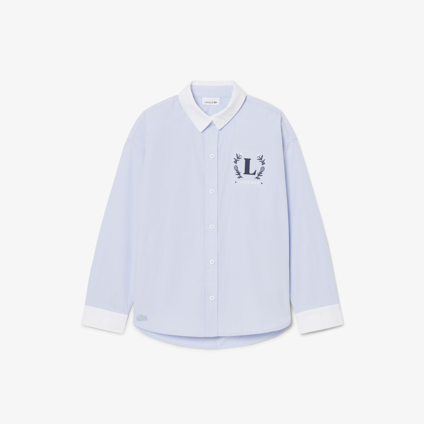 Embroidered Badge Poplin Shirt - CJ6589-00-J2G