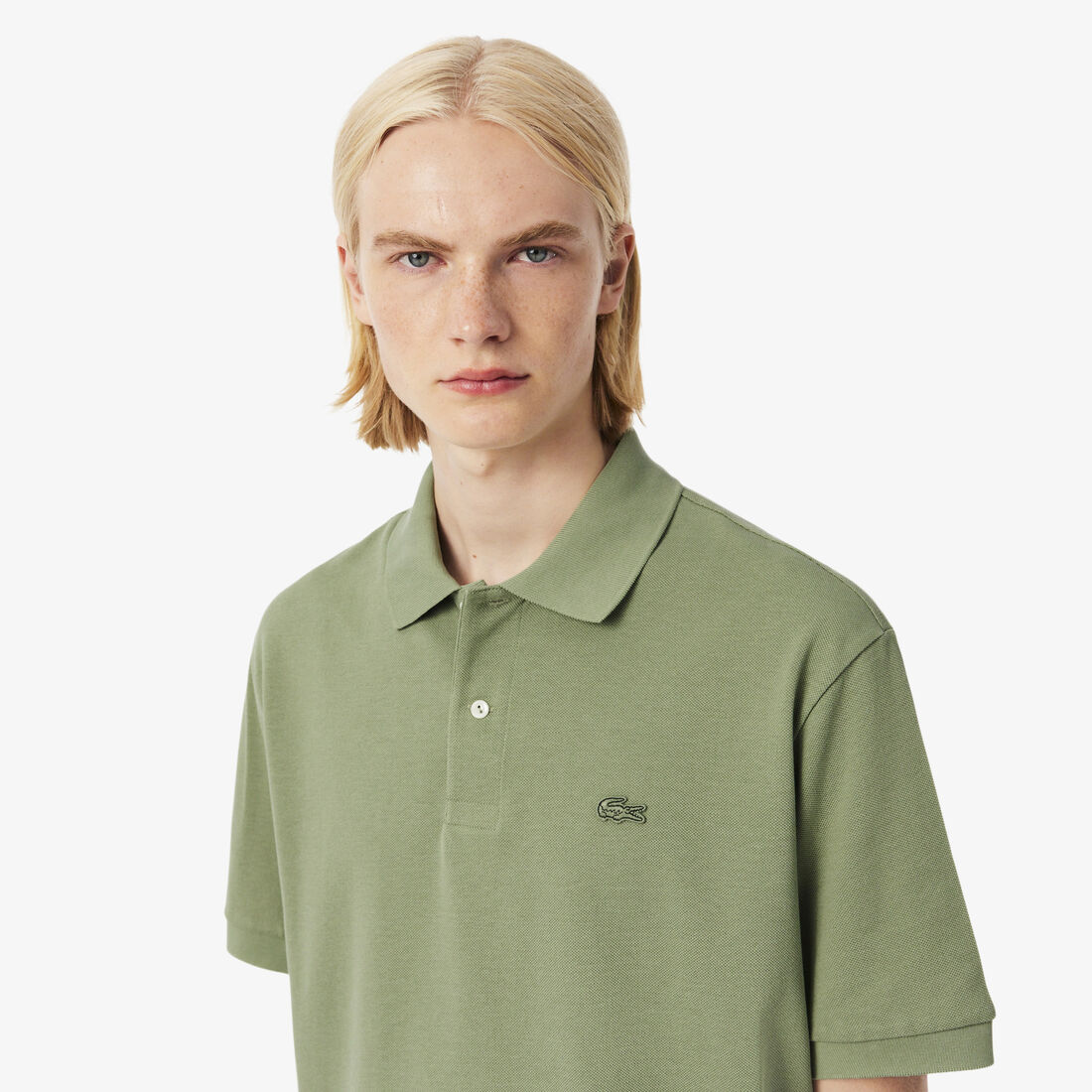 Loose Fit Heavy Pique Polo Shirt Loose Fit Heavy Pique Polo Shirt - PH7757-00-S86