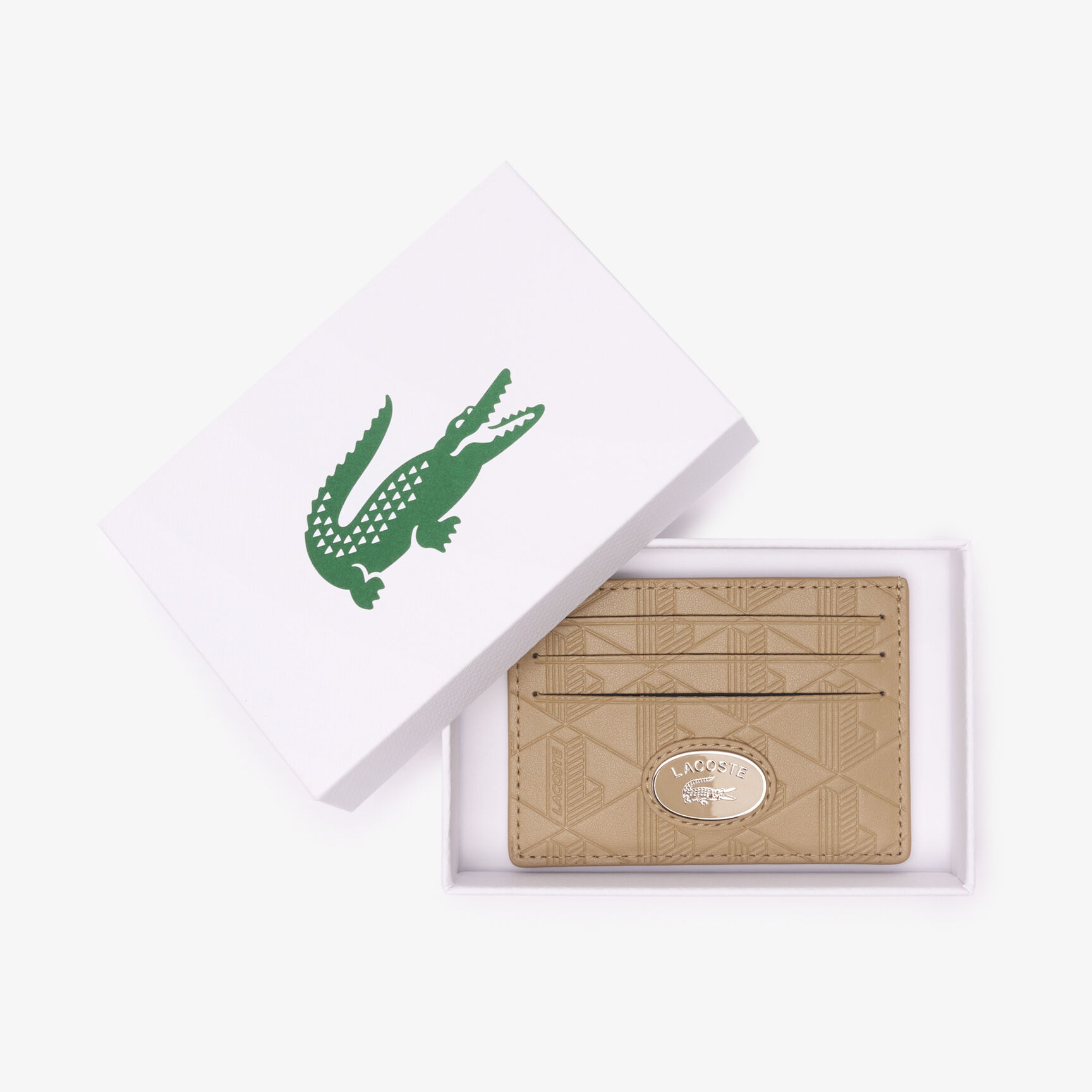 حامل بطاقات نوموغرام جلدي Leather Monogram Print Card Holder - NH4397MR-C87