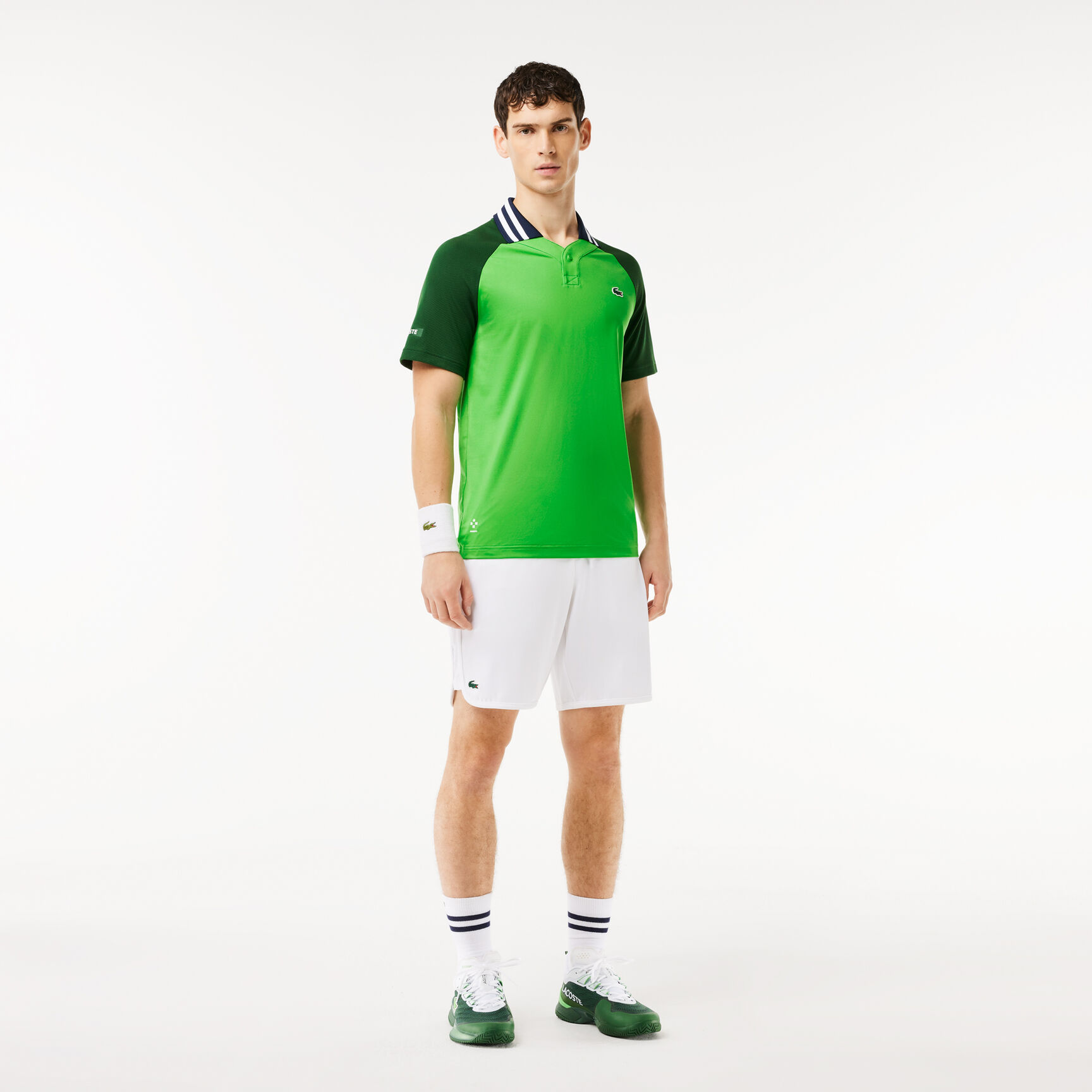 قميص بولو للتنس من لاكوست × دانييل ميدفيديف Lacoste x Daniil Medvedev Ultra-Dry Tennis Polo Shirt - DH7381-00-IUX