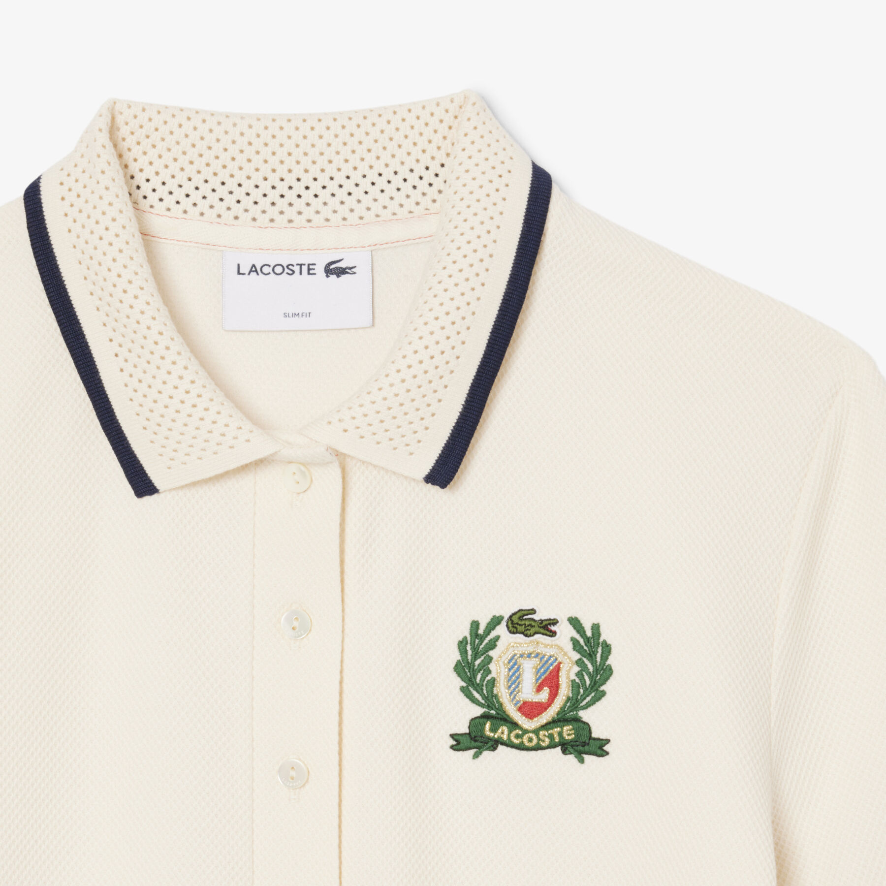 lacoste french made slim fit polo dress