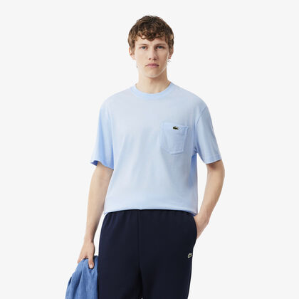 lacoste cotton t shirt with breast pocket