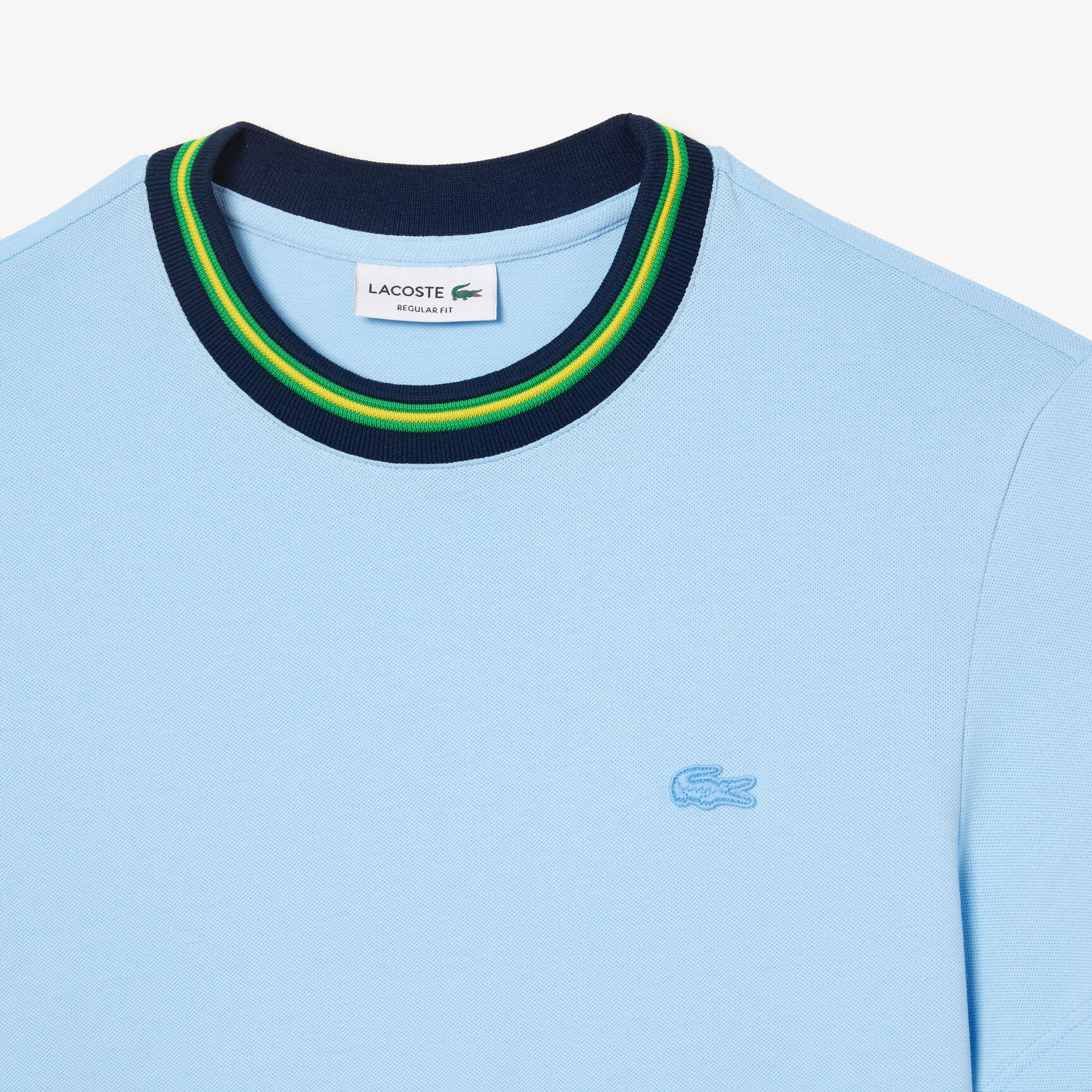 Stripe Collar Stretch Pique T-shirt - TH1131-00-HBP