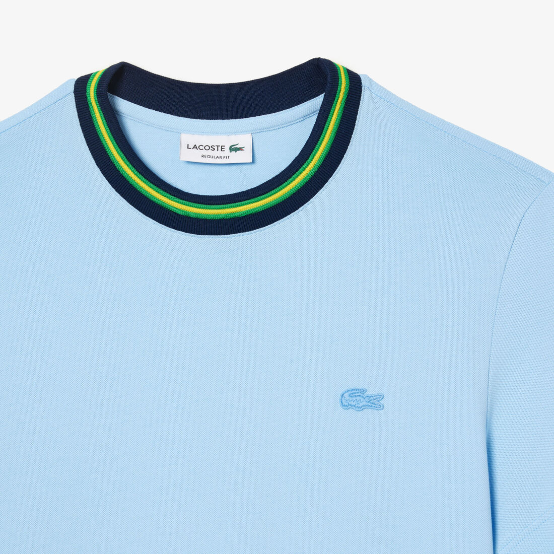 Stripe Collar Stretch Pique T-shirt Stripe Collar Stretch Pique T-shirt - TH1131-00-HBP