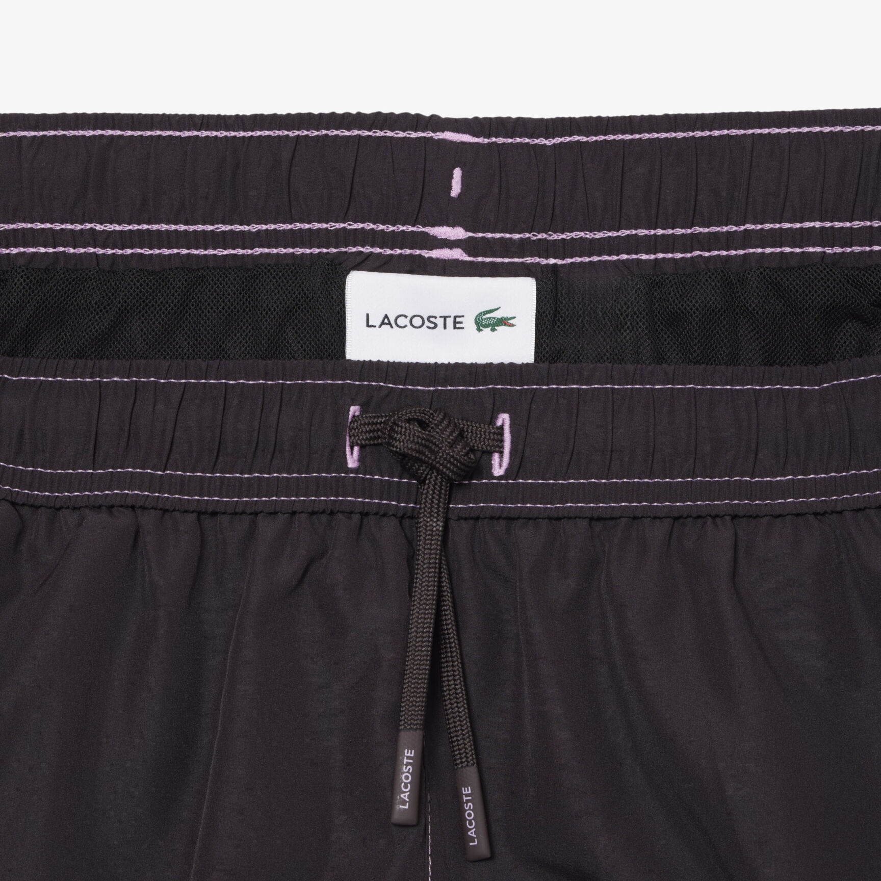 Mid Length Tennis Print Swim Trunks - MH1887-00-3LA