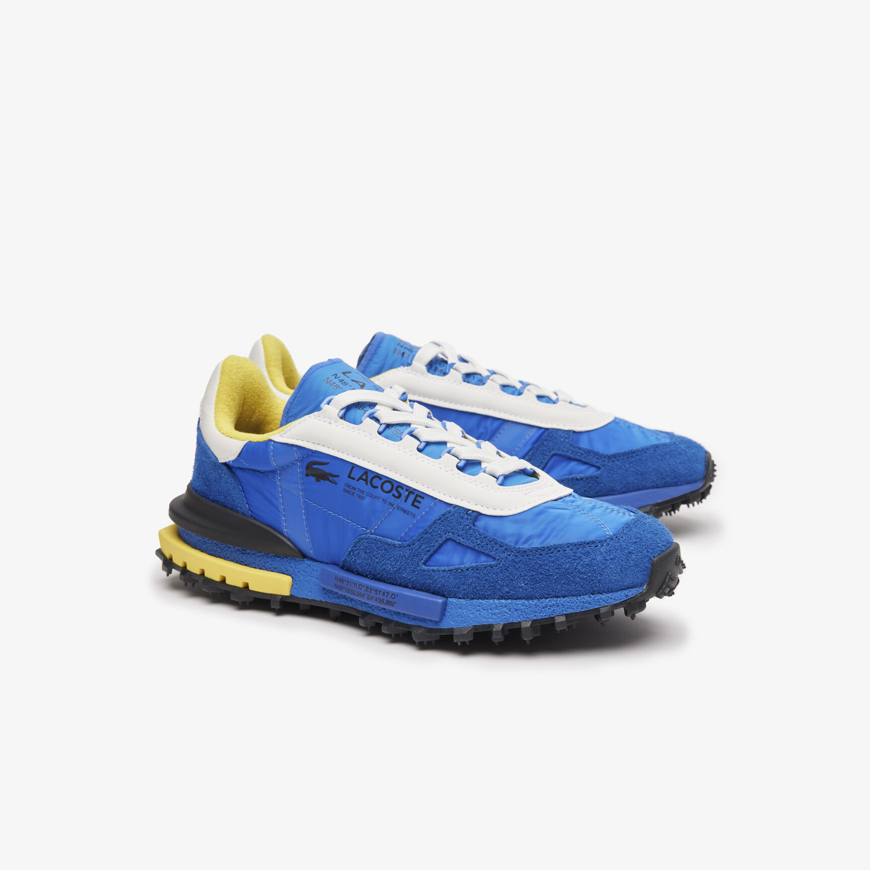 سنيكرز إيليت أكتيف قماش يحمل اسم الماركة للرجال Men's Elite Active Branded Textile Trainers - 46SMA0008-2S1