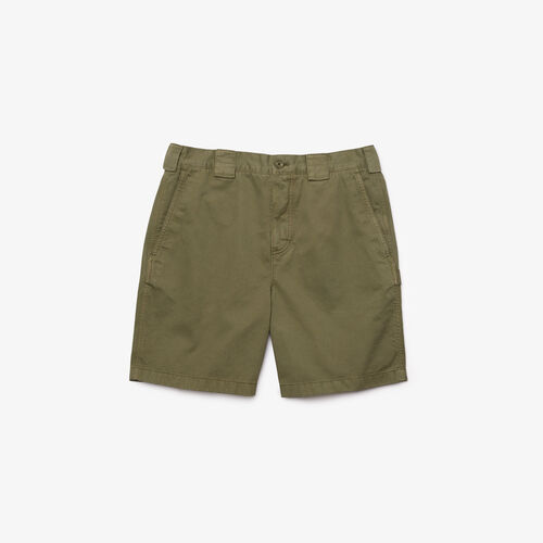 Men’s Relaxed Fit Soft Cotton Cargo Bermuda Shorts
