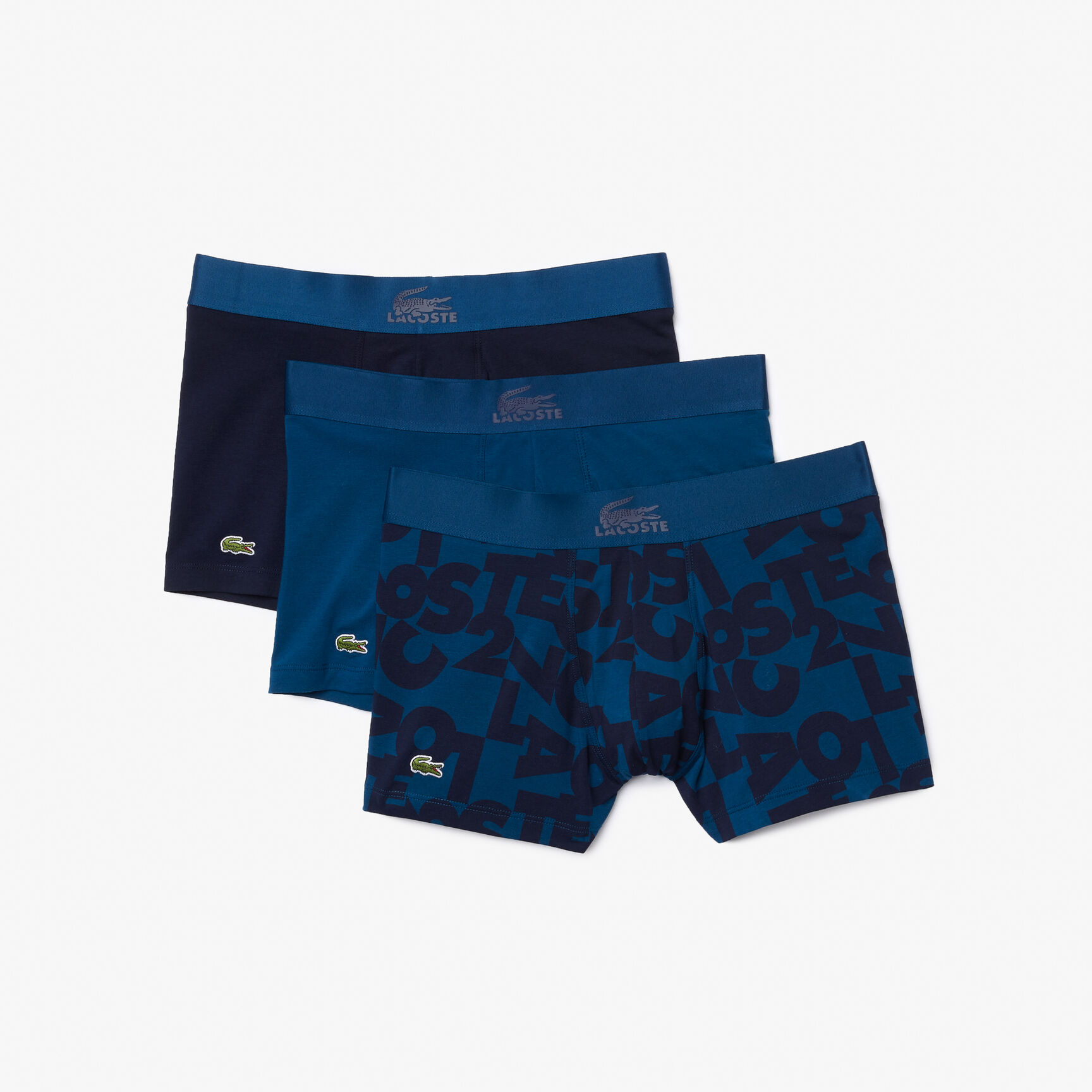 Men&rsquo;s Stretch Cotton Silicone Crocodile Trunk 3-Pack