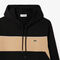 lacoste colour block fleece hoodie