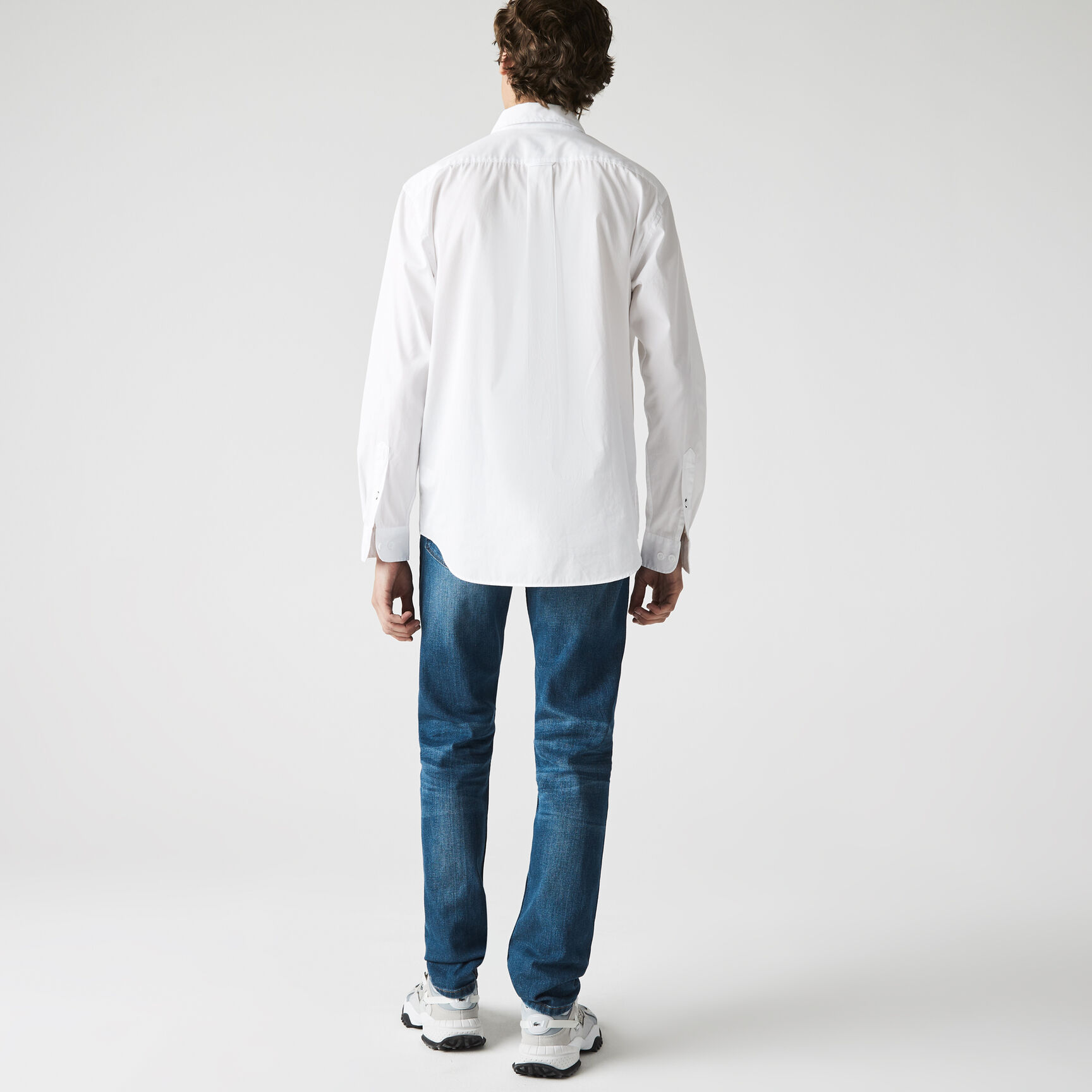 بنطال جينز بقصة ضيقة من الدنيم المرن مع 5 جيوب للرجال