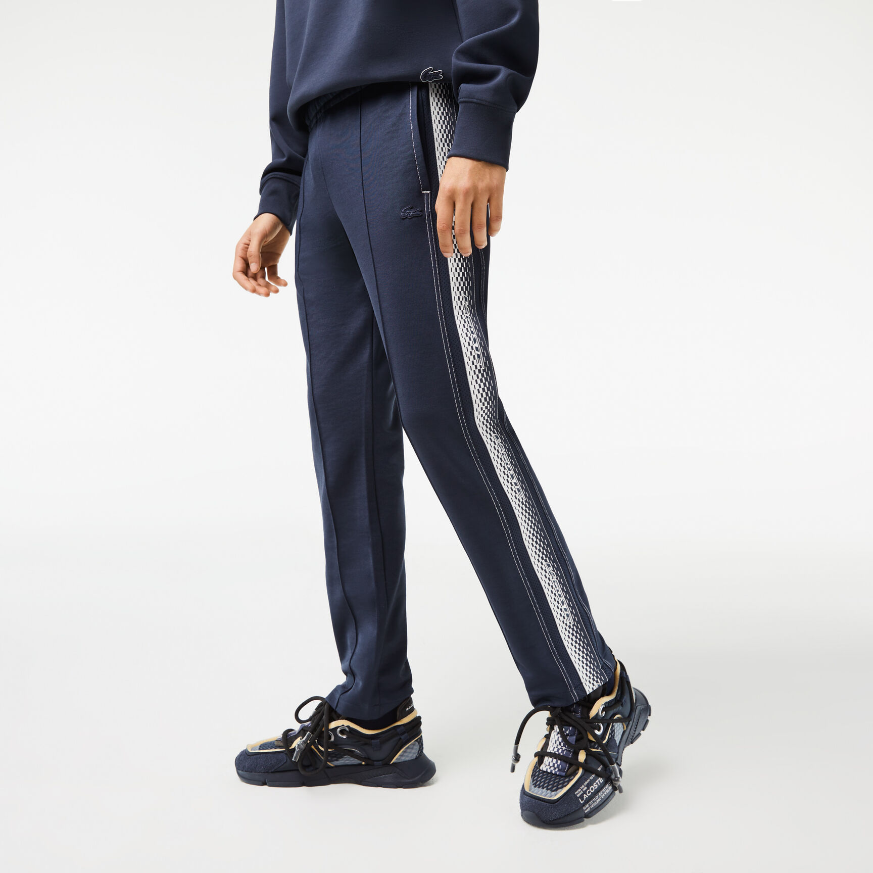 Men's Lacoste Regular Fit Pique Track Pants Men's Lacoste Regular Fit Pique Track Pants