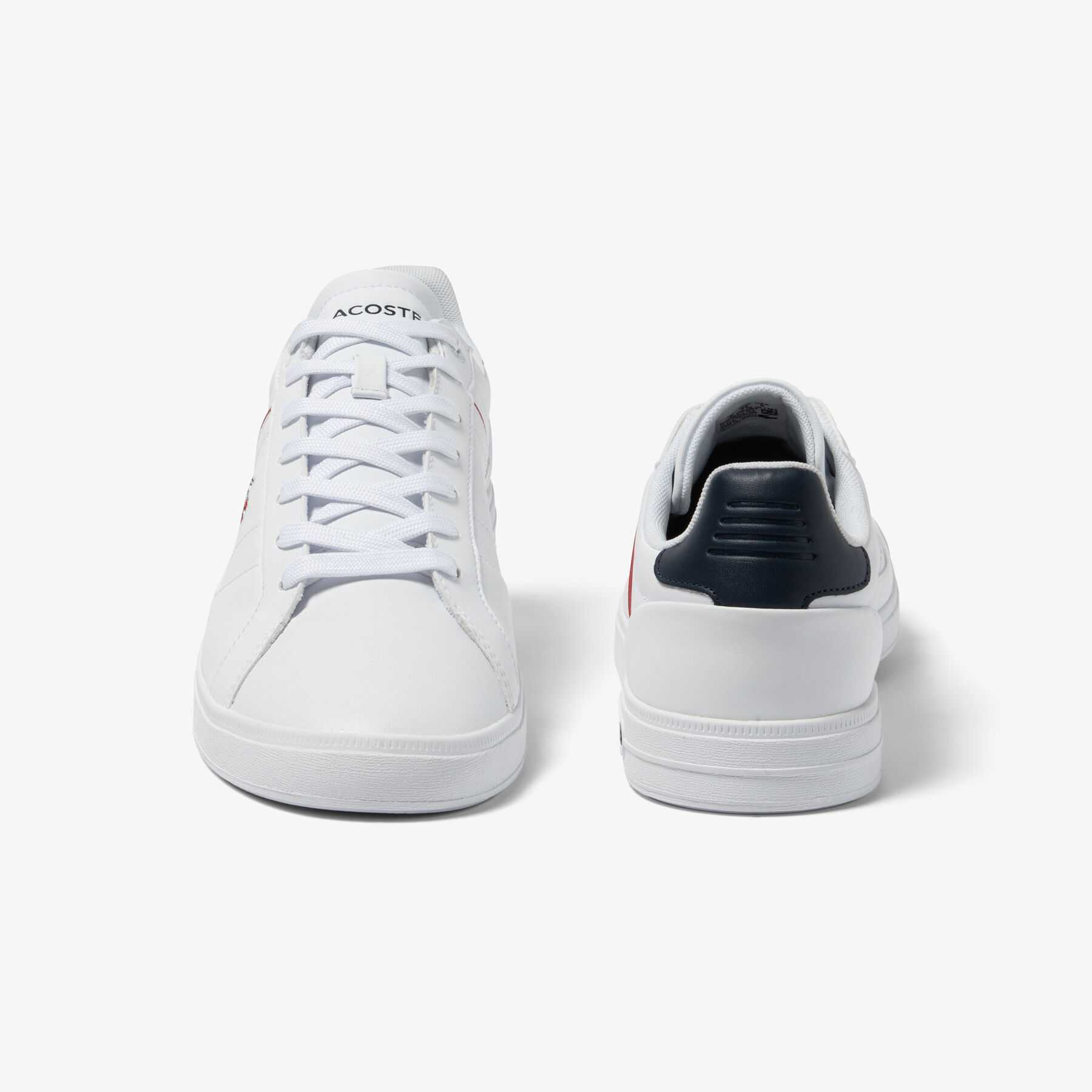 سنيكرز لاكوست برو جلد بكعب ملون للرجال مجموعة lacoste europa
