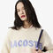 سترة صوفية إنتارسيا ممشطة بشعار الماركة Intarsia Branded Carded Wool Sweater - AF6832-00-XFJ
