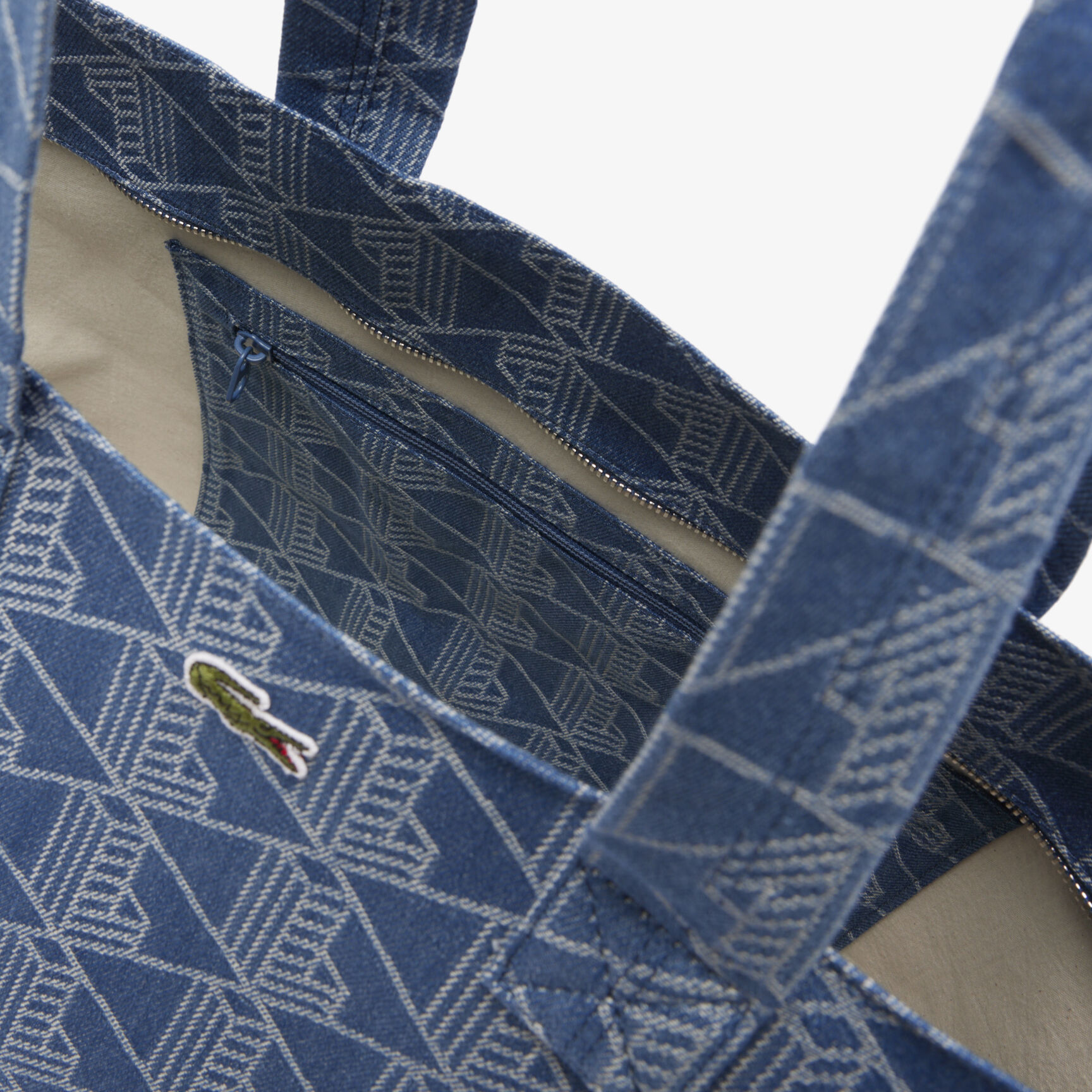 حقيبة يد صيفية جاكار كبيرة الحجم XXL Summer Pack Jacquard Motif Tote - NU4994PB-Q74