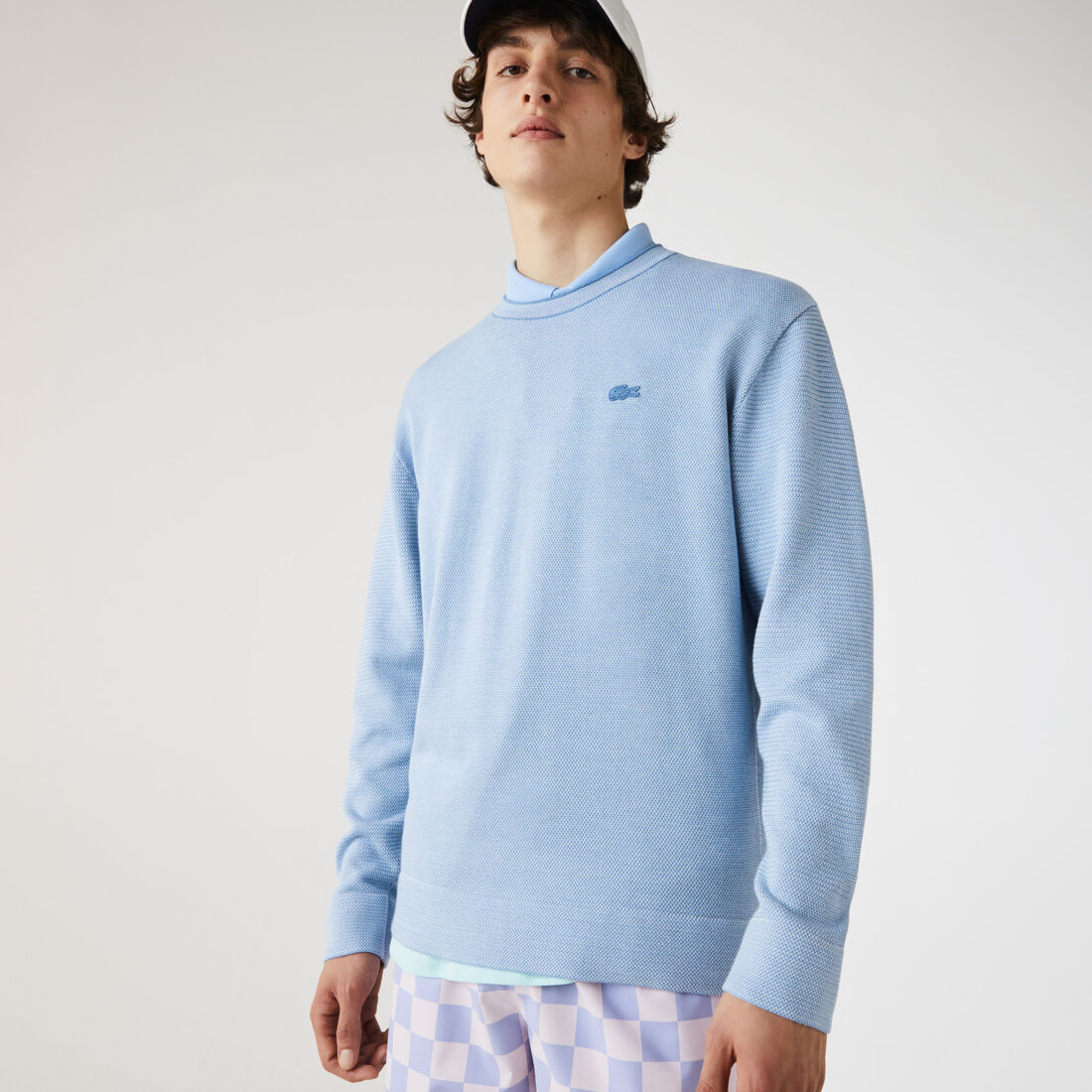 Men&rsquo;s Crew Neck Cotton Piqu&eacute; Sweater