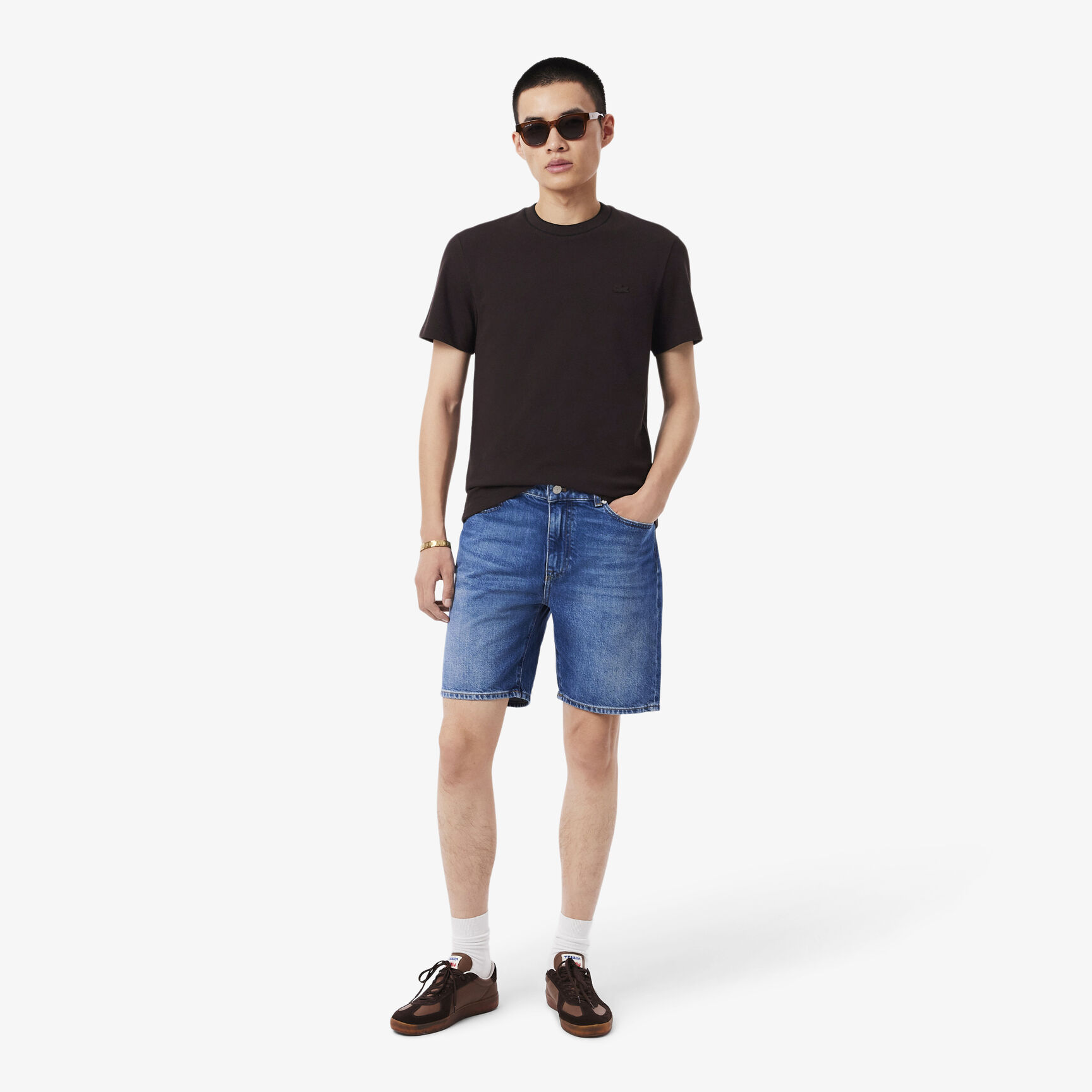 Stretch Pique Stripe Collar T-shirt - TH8174-00-3LA