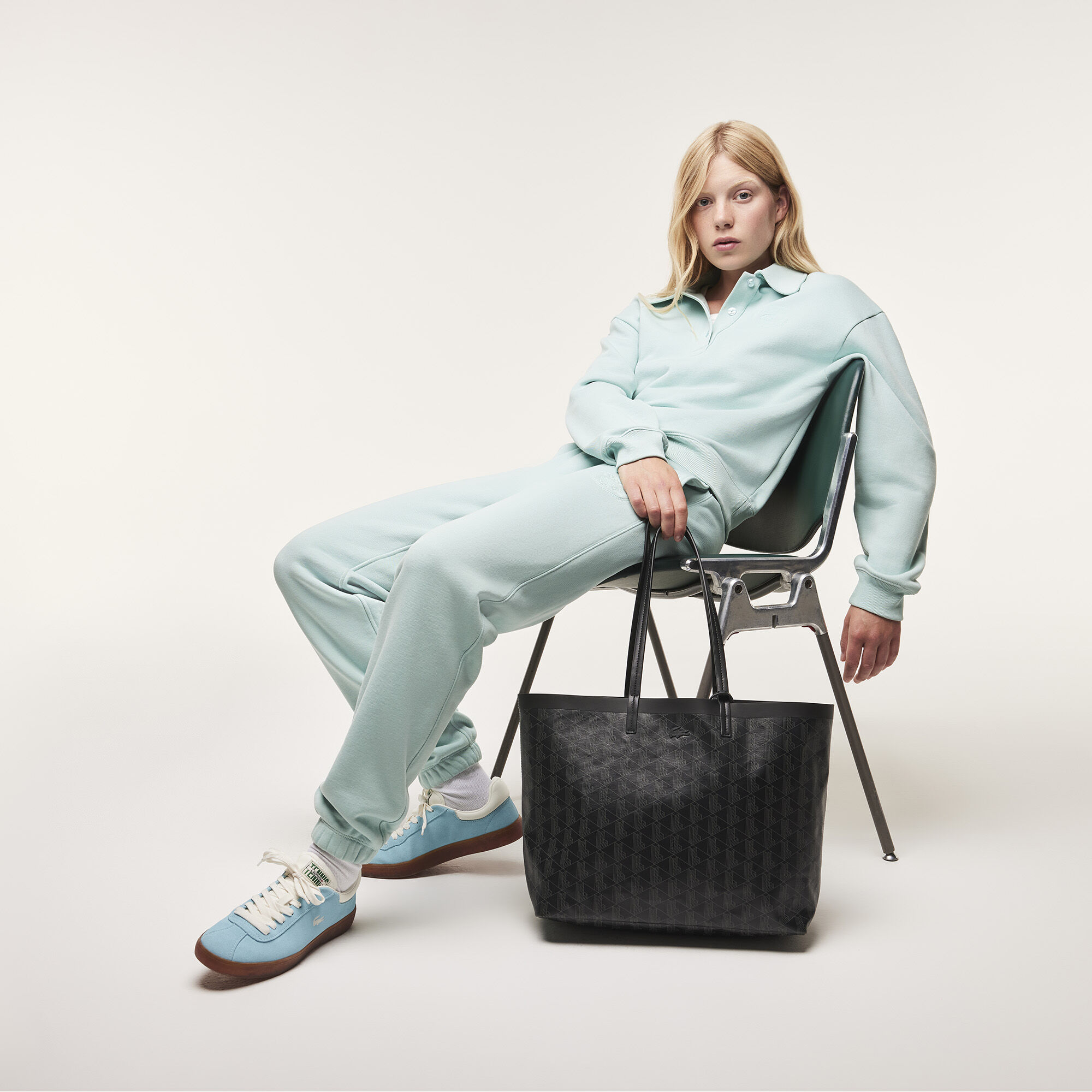 Zely Tote with Removable Pouch, Black | LACOSTE UAE