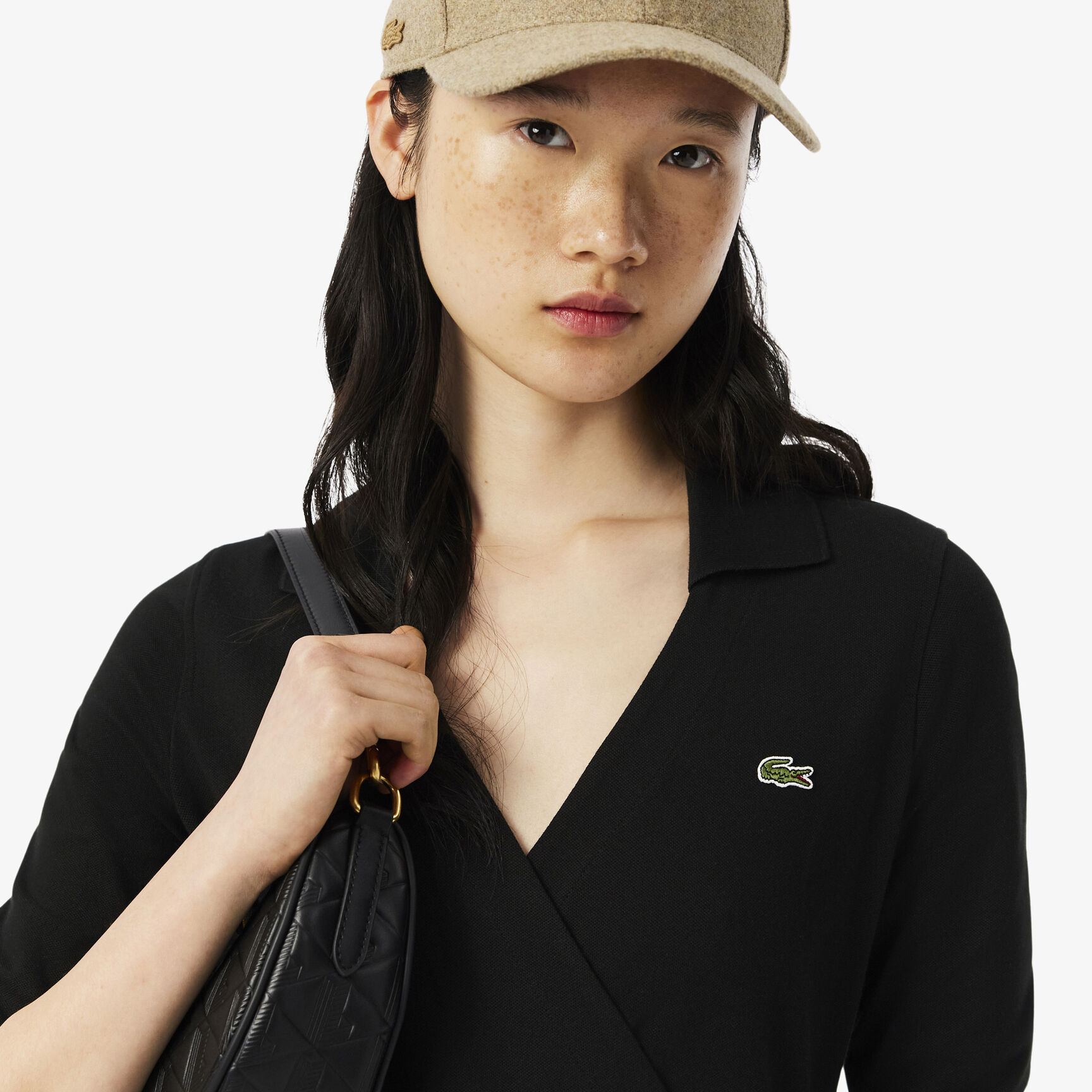 Slim Fit Polo Collar Wrap Dress - EF6022-00-031