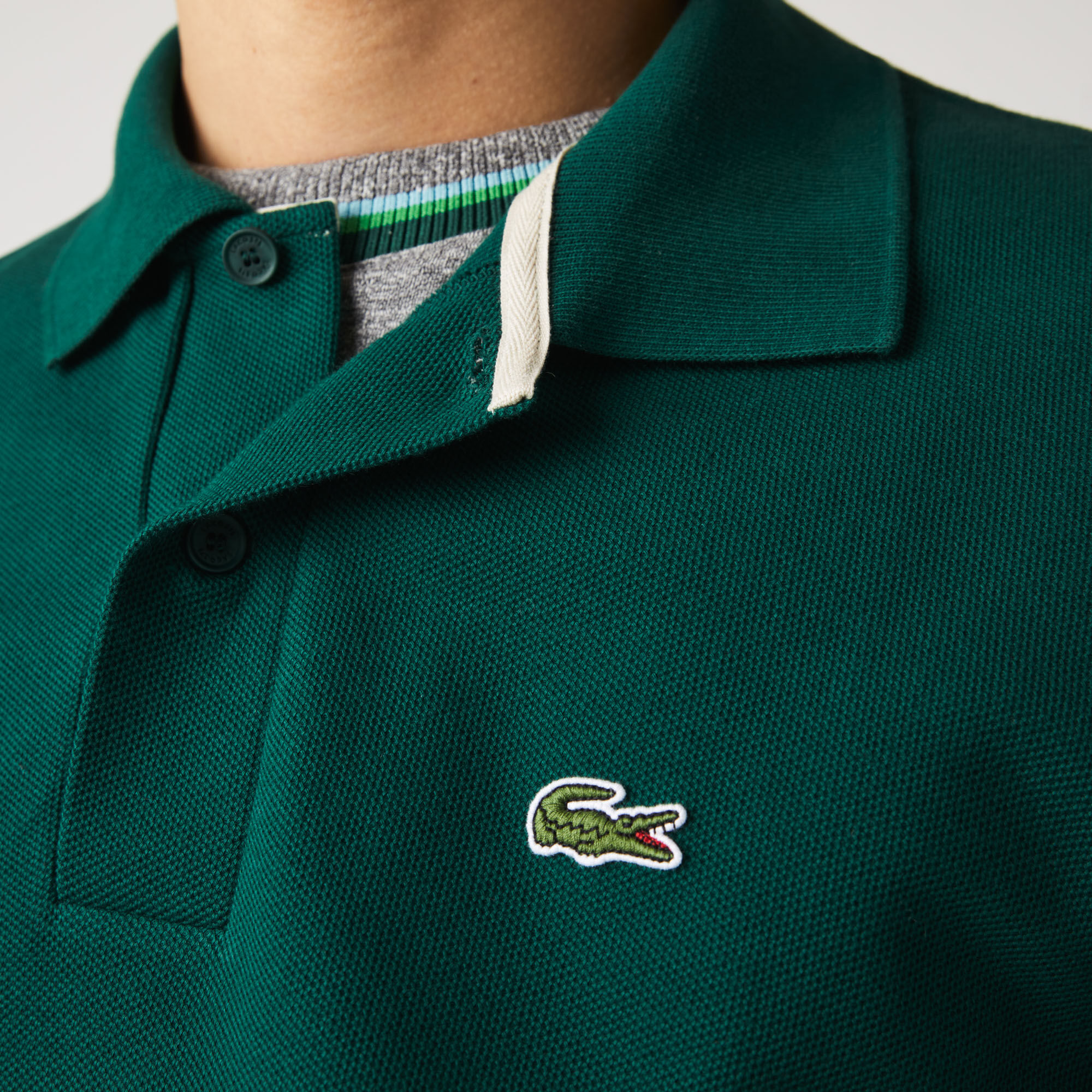 Men's Heritage Slim Fit Colorblock Cotton Piqué Polo | Lacoste AE