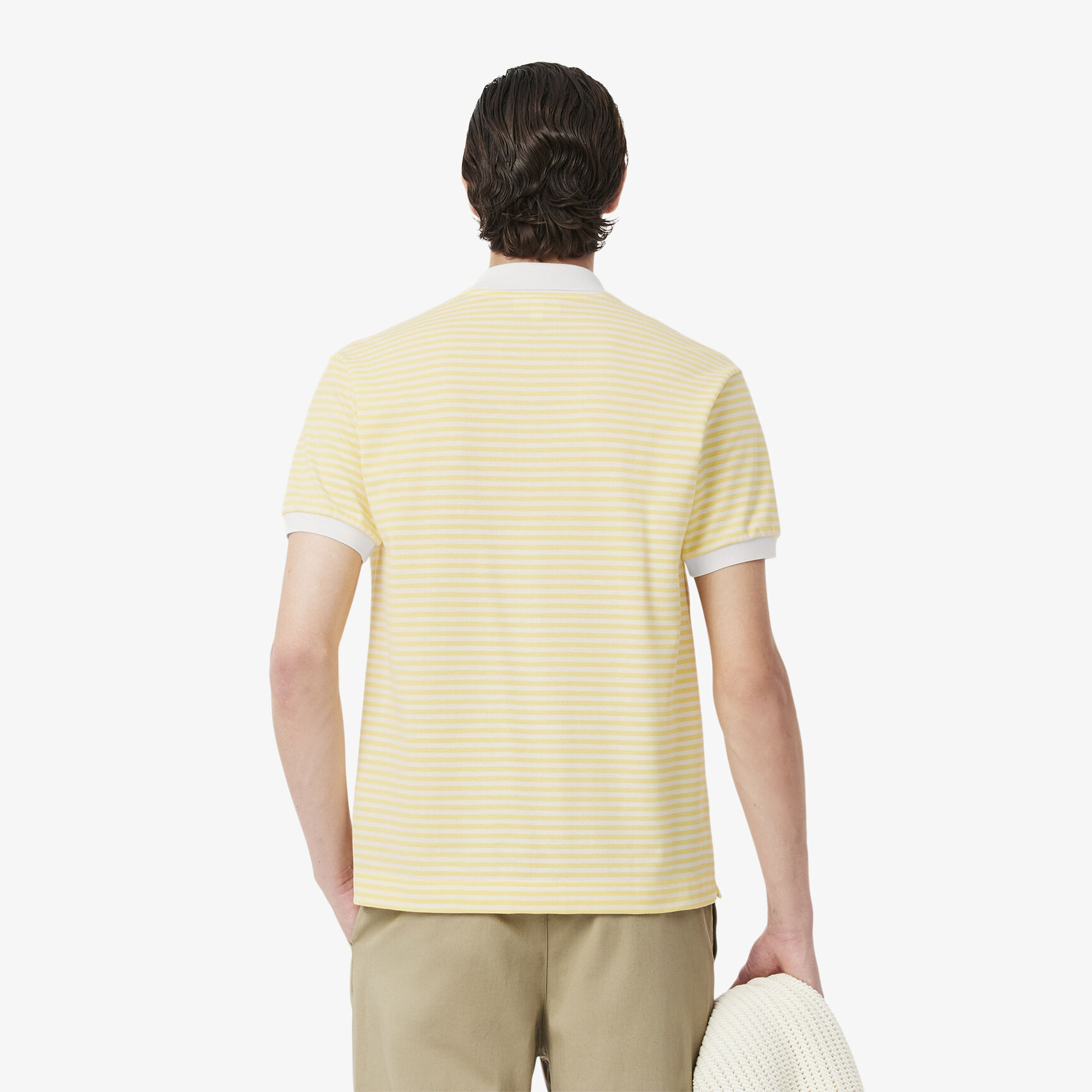 قميص بولو مخطط بيتي بيكيه بقصة كلاسيكية L.12.12 Classic Fit L.12.12 Striped Petit Pique Polo Shirt - PH9753-00-KBA