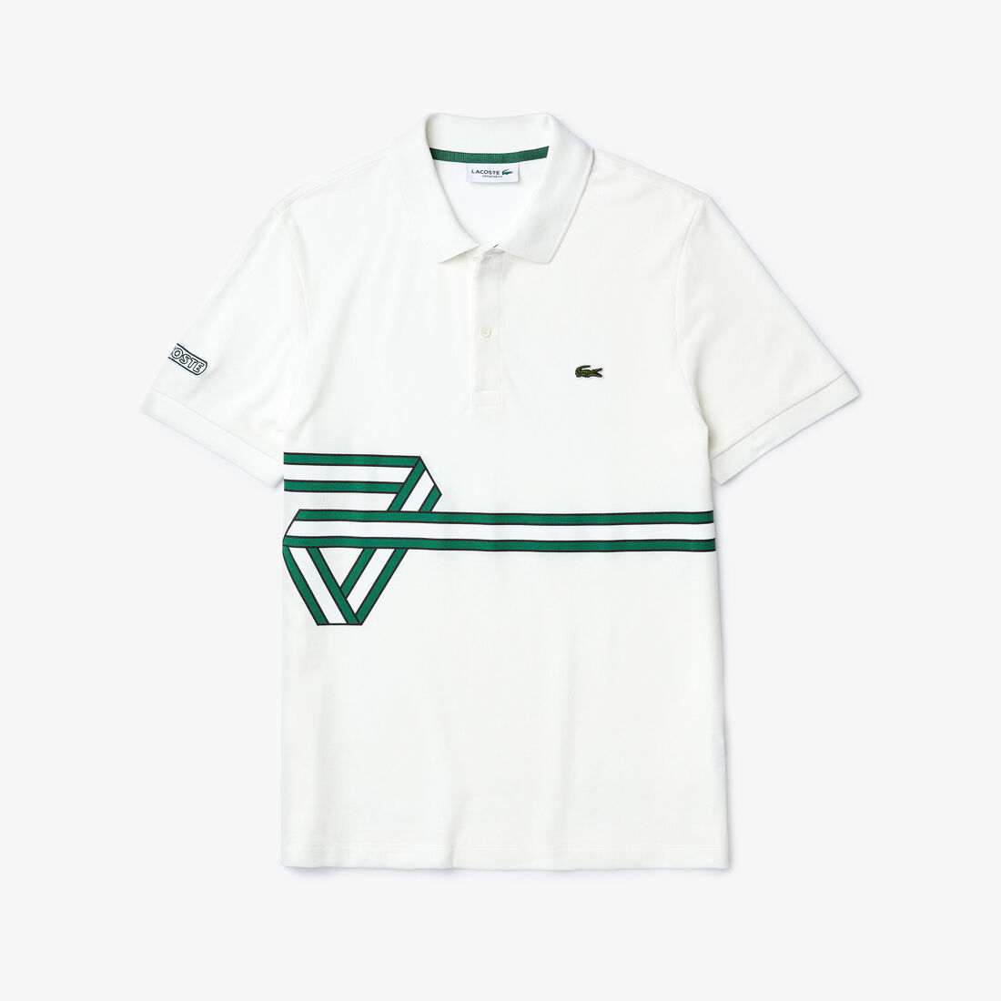 Men's Lacoste Stripe Print Polo Shirt Men's Lacoste Stripe Print Polo Shirt