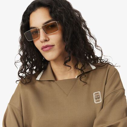 Oversized Polo Collar Pique Sweatshirt lacoste oversized polo collar pique sweatshirt