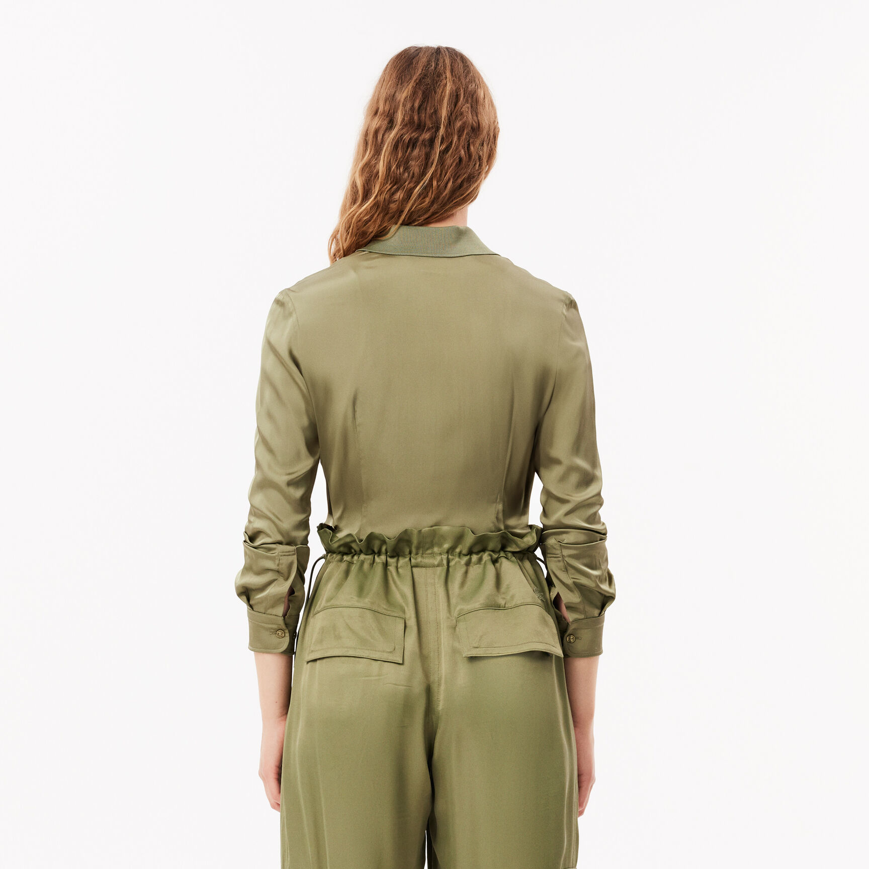 Fluid Ribbed Collar Shirt - CF3885-00-BMY