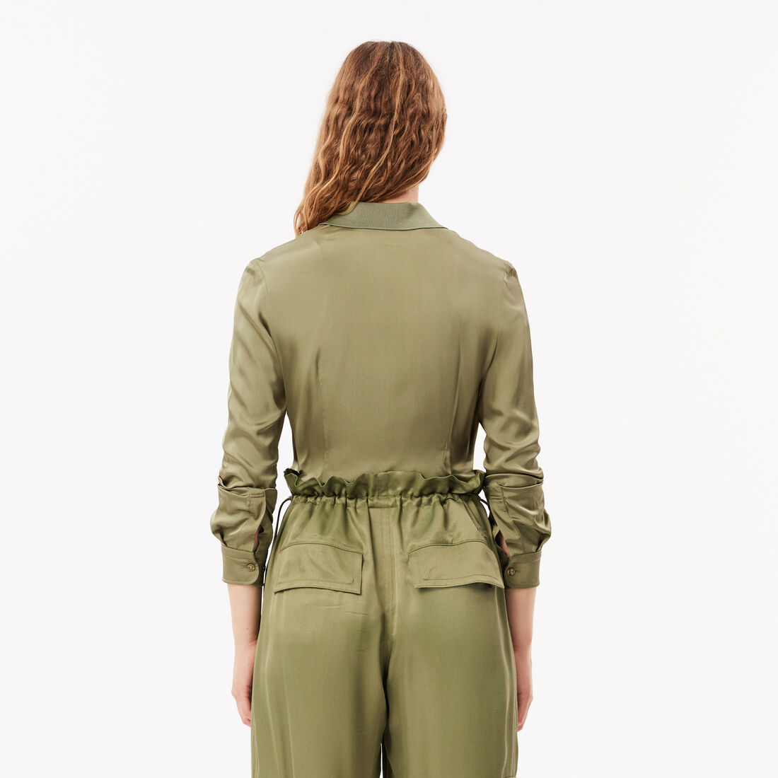 قميص بياقة مضلعة Fluid Ribbed Collar Shirt - CF3885-00-BMY