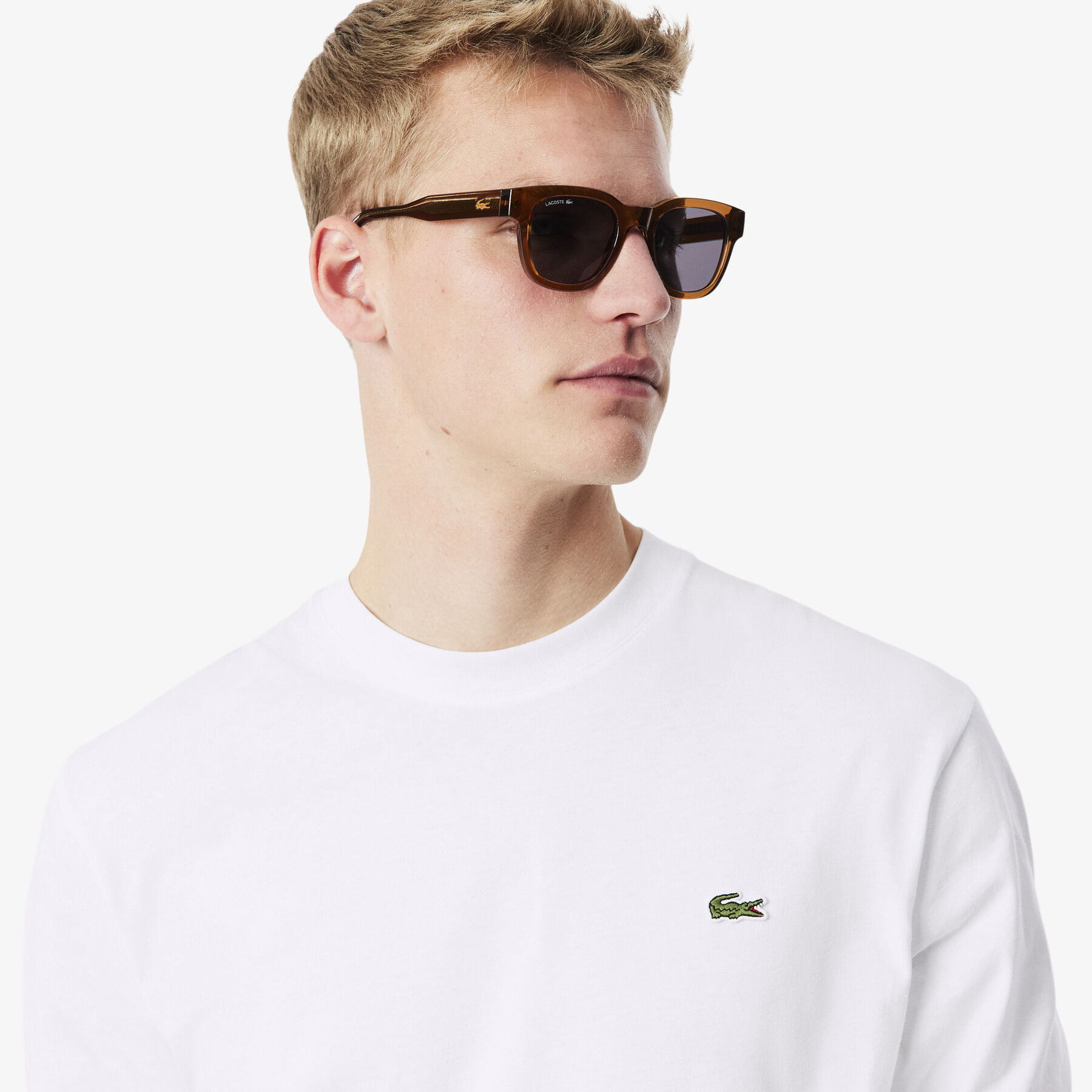 Long Sleeved Cotton T-shirt lacoste long sleeved cotton t shirt