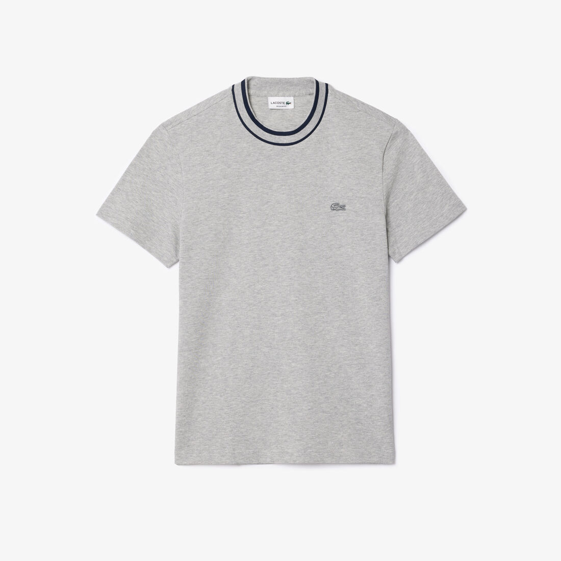 تي شيرت بياقة مخططة من بيكيه Pique Stripe Collar T-shirt - TH8174-00-CCA