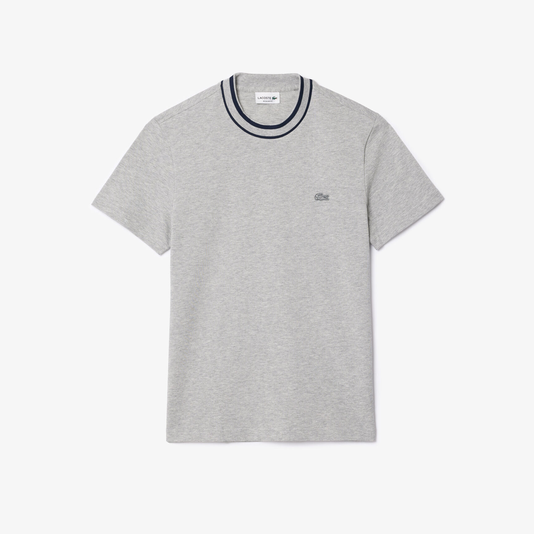 تي شيرت بياقة مخططة من بيكيه Pique Stripe Collar T-shirt - TH8174-00-CCA