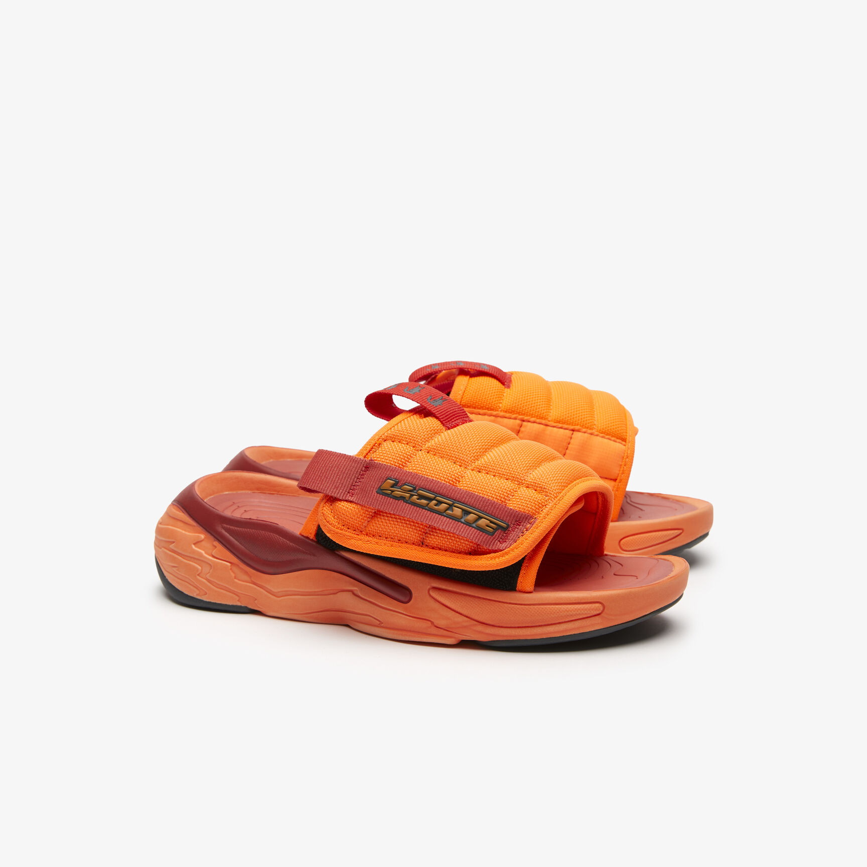 حذاء مفتوح لاكوست خامات صناعية للنساء مجموعة AceSlide