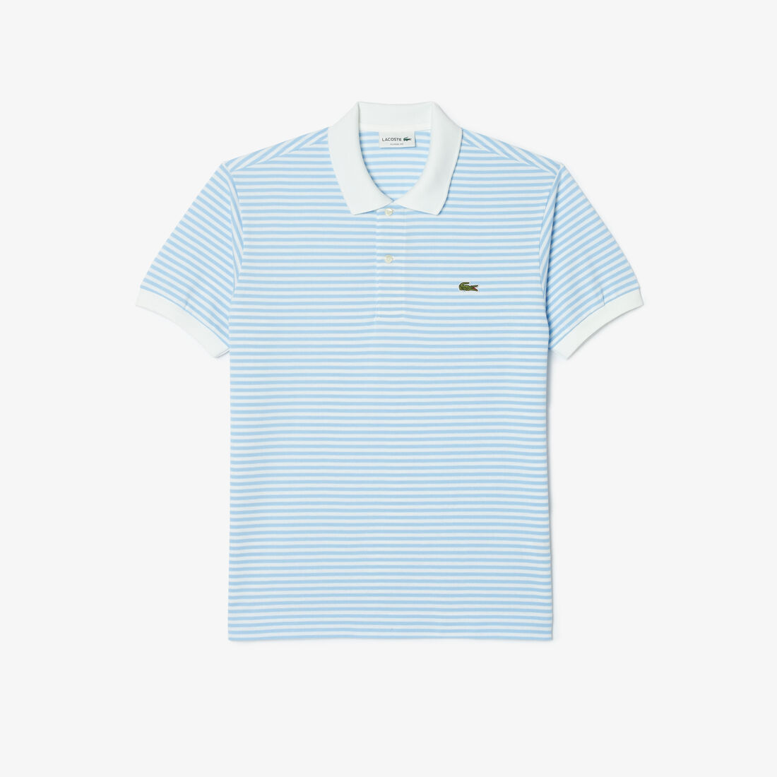 Classic Fit L.12.12 Striped Petit Pique Polo Shirt Classic Fit L.12.12 Striped Petit Pique Polo Shirt - PH9753-00-F6Z