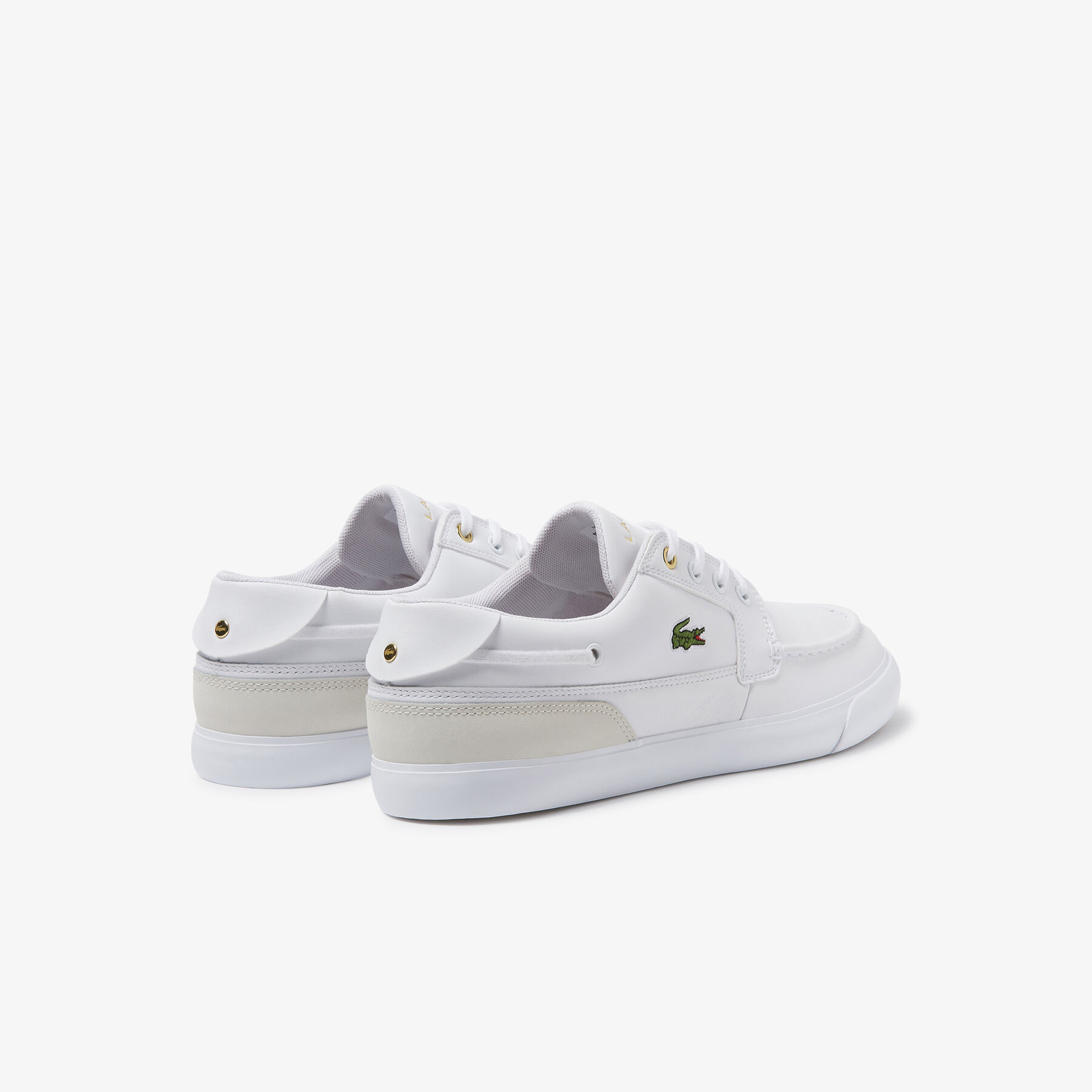 Men's Bayliss Deck Leather and Synthetic Boat Shoes lacoste men s bayliss deck leather and synthetic boat shoes
