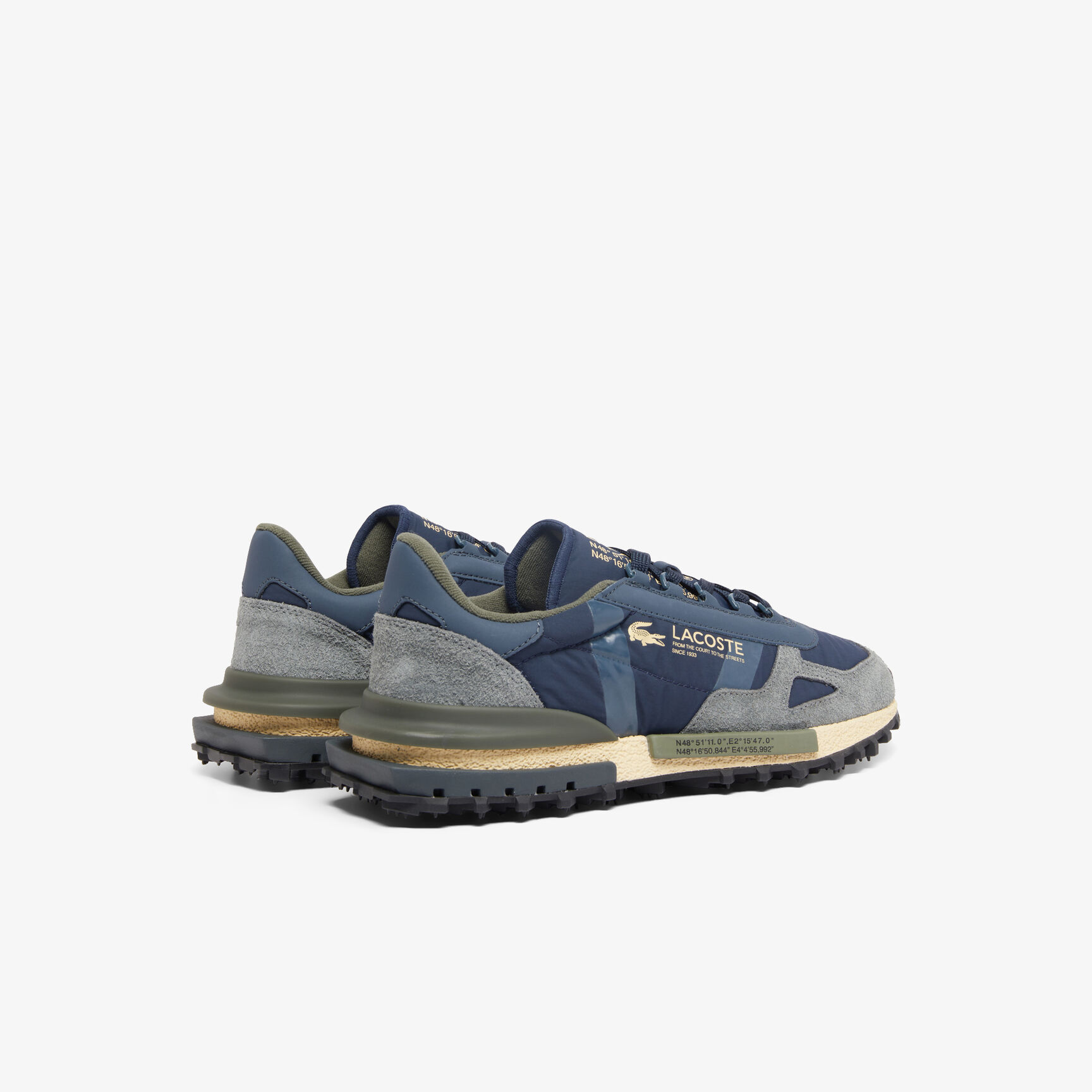 حذاء رياضي جلدي إيليت أكتيف للرجال Men's Elite Active Leather Sneakers - 49SMA0002-AH9